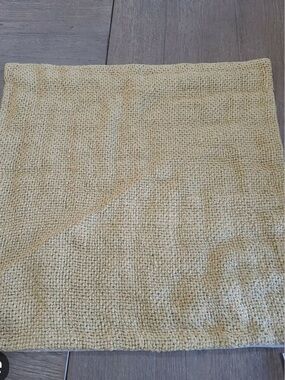 Pottery Barn Faye linen pillow cover , straw